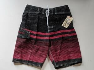 RS Surf Board Swim Shorts Size 32 Red Black Mens New -0820G22
